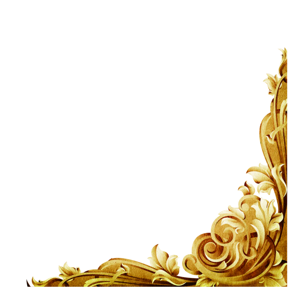 Золотистый рамка орнамент