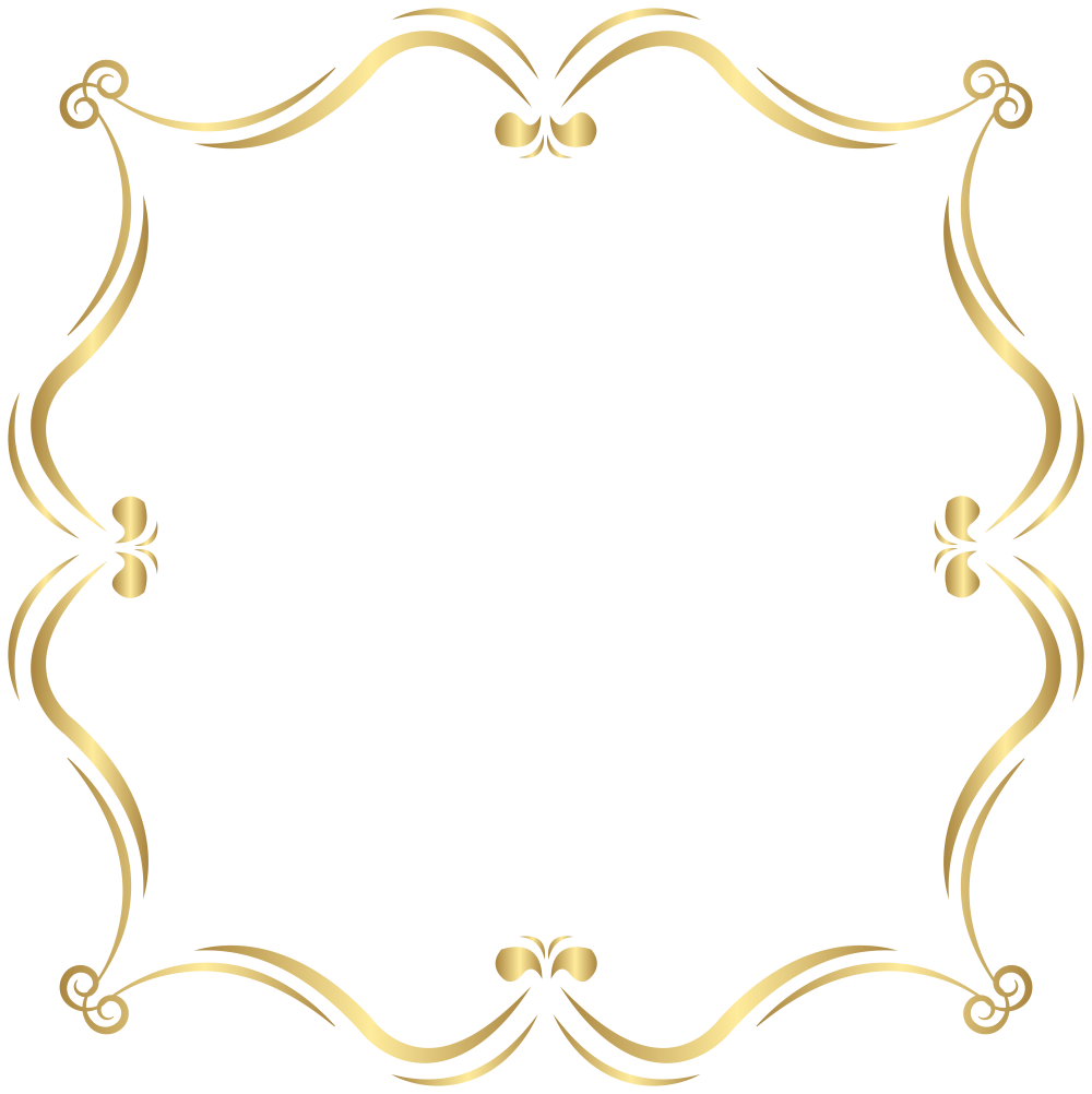 Рамка узор золото