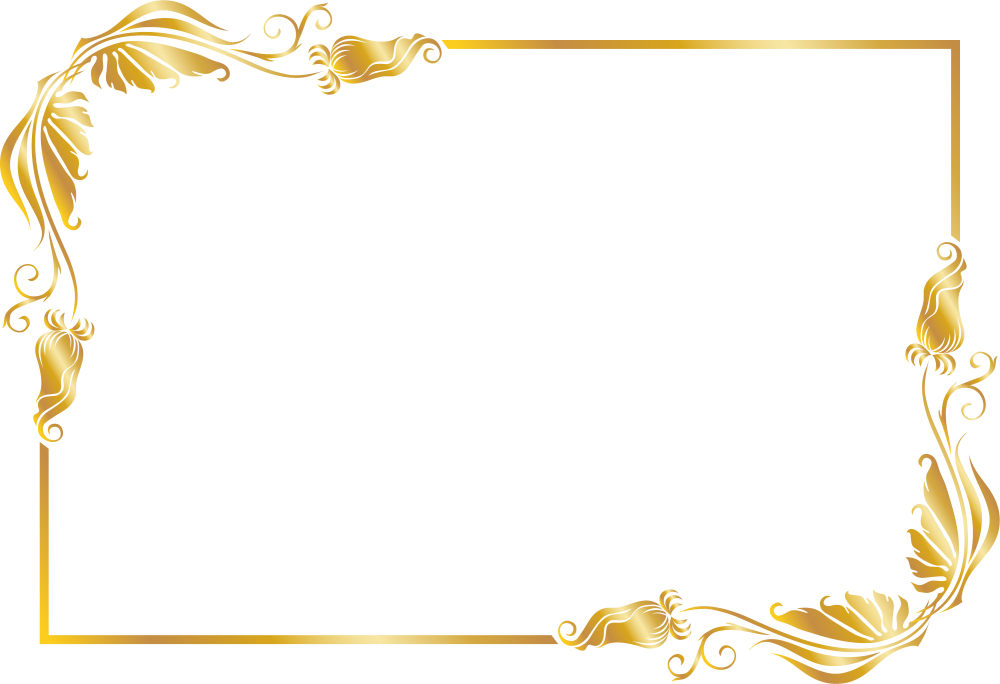 Красивые золотистые рамки