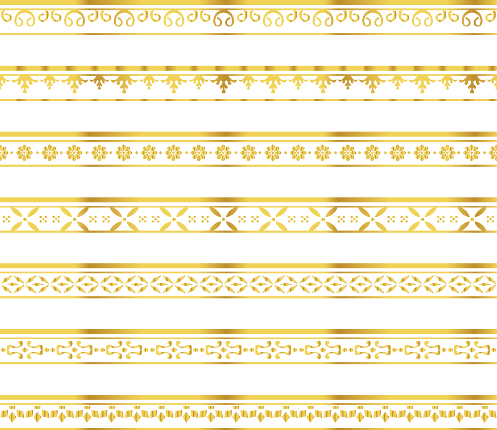 Золотой орнамент полоса