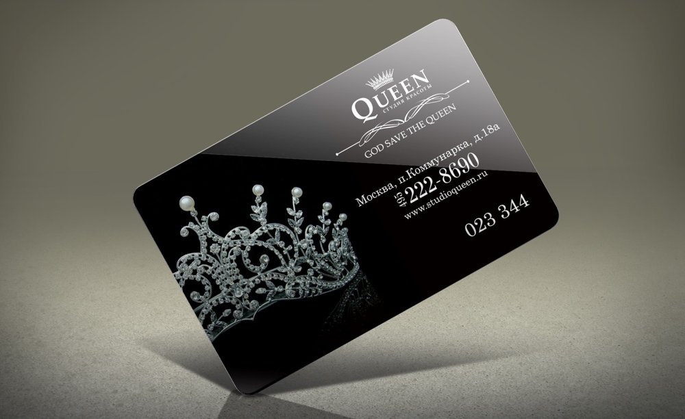 Стильные пластиковые визитки