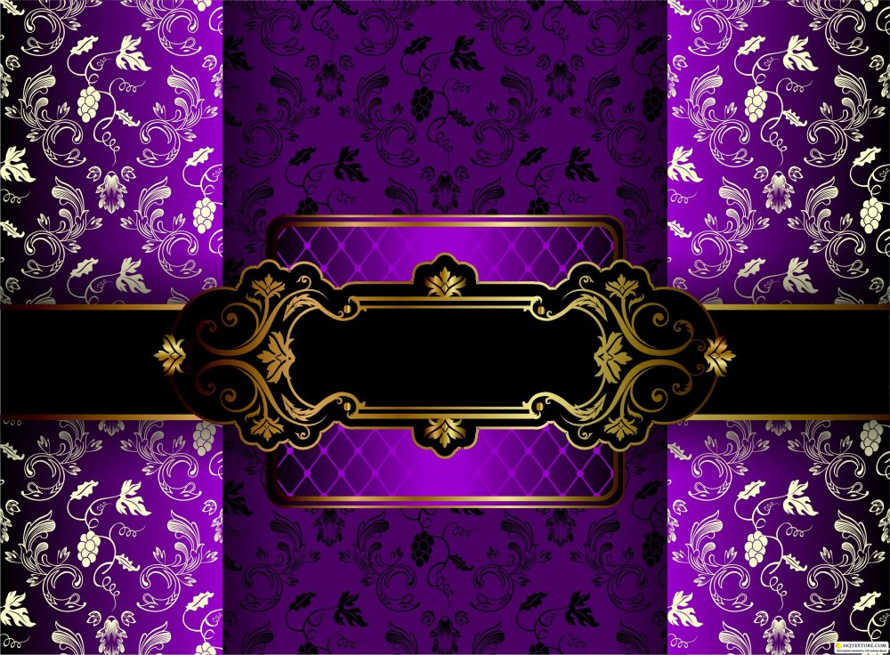 Фиолетовый с золотом