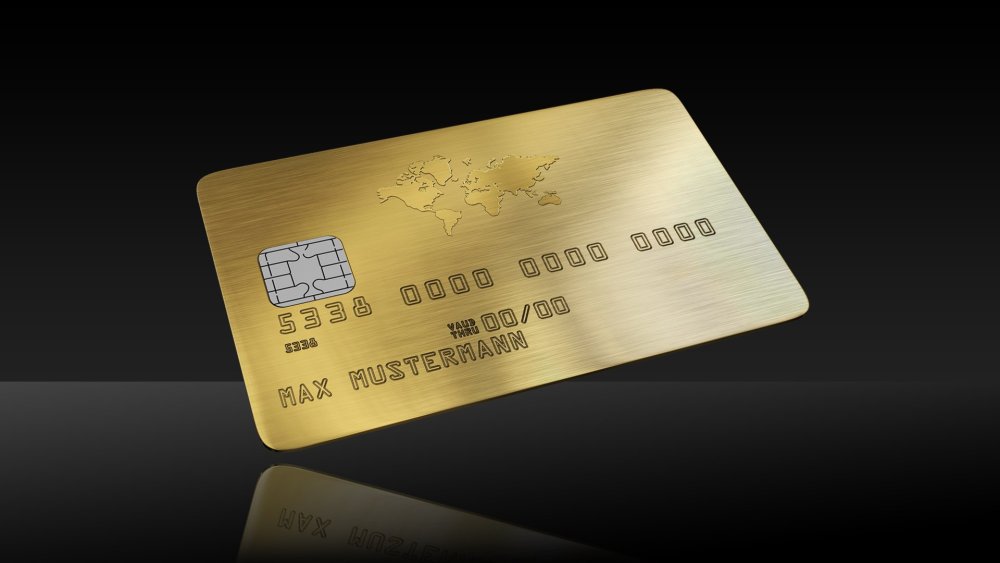 Золотая банковская карта