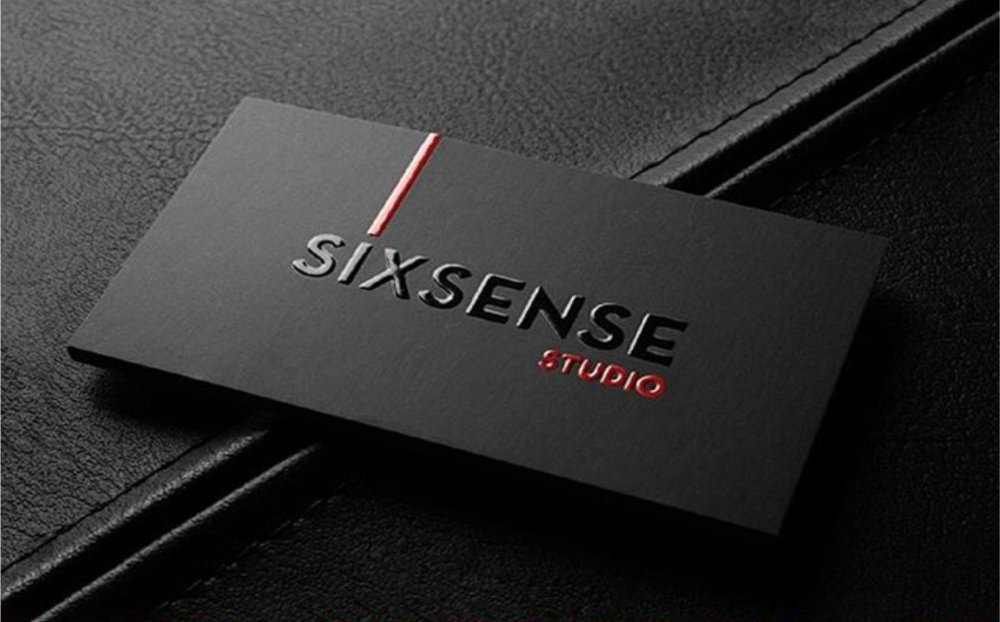 Визитки красно черные