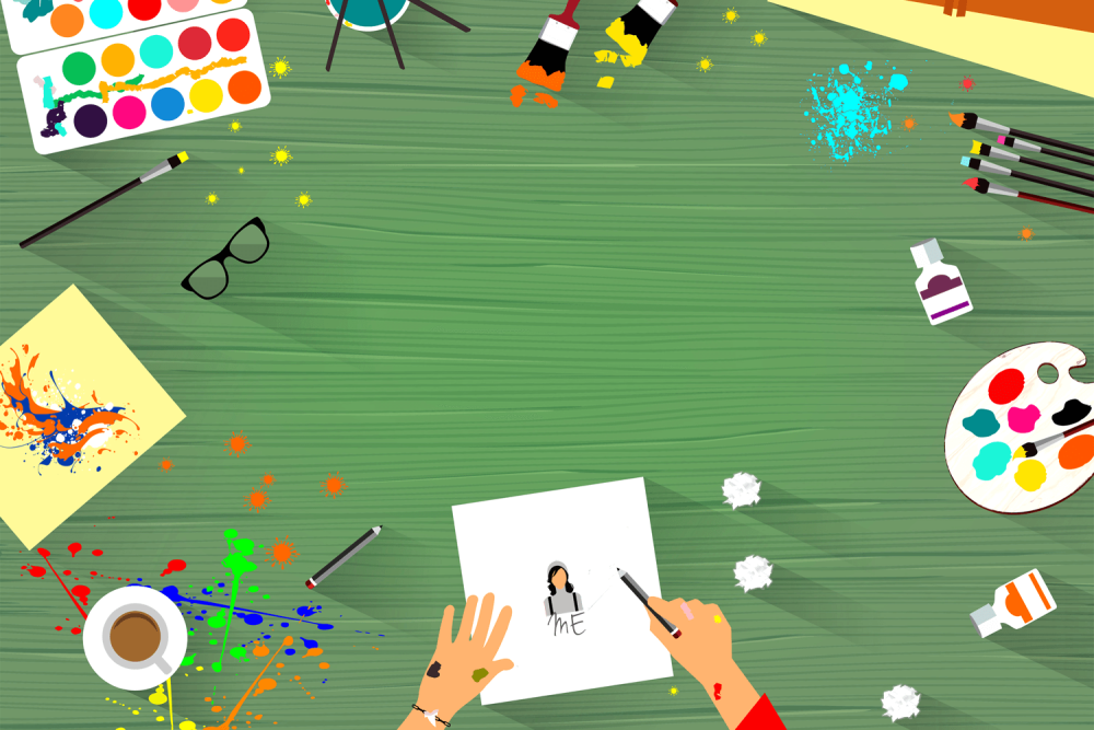 Детское творчество фон