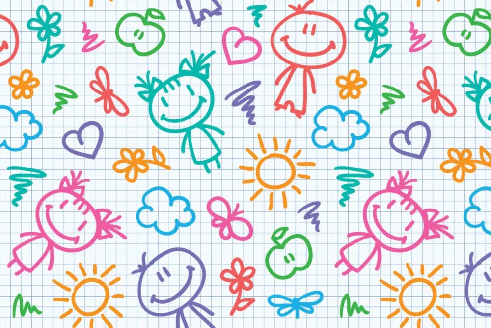 Детский фон орнамент