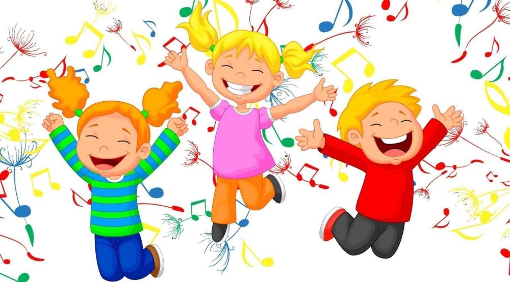 Дети веселятся мультяшные