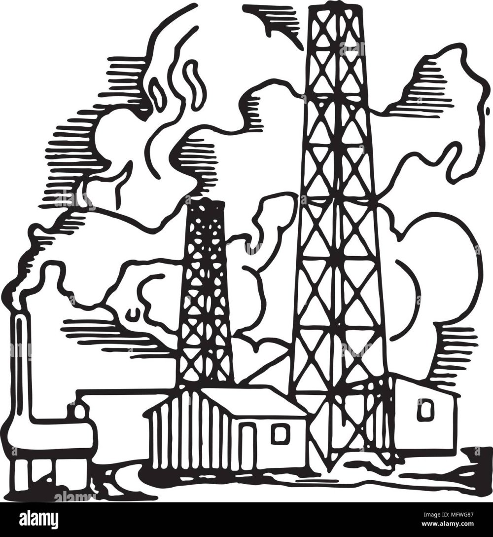 Трафарет буровой вышки