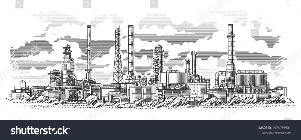 Промышленность зарисовка