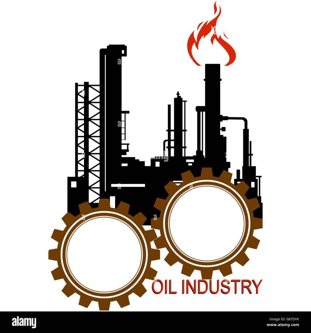 Нефтеперерабатывающий завод рисунок