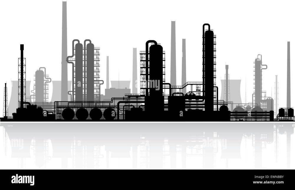 Промышленность на белом фоне