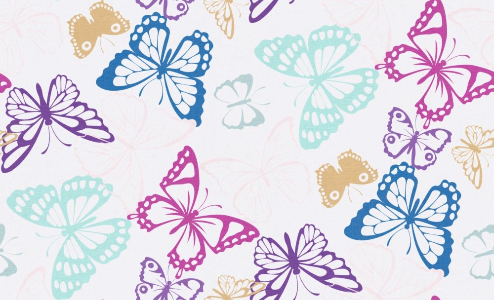 Обои с бабочками для стен
