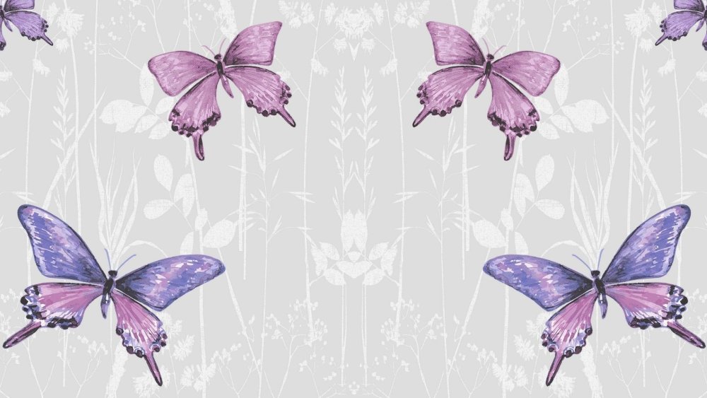 Бабочки светло сиреневые
