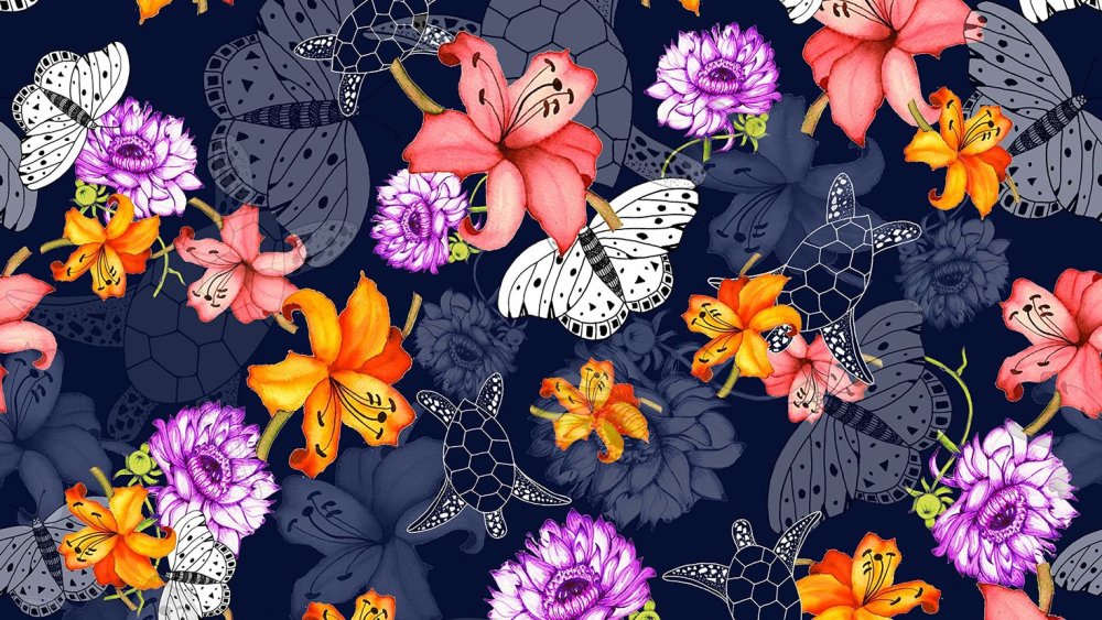 Принт бабочки