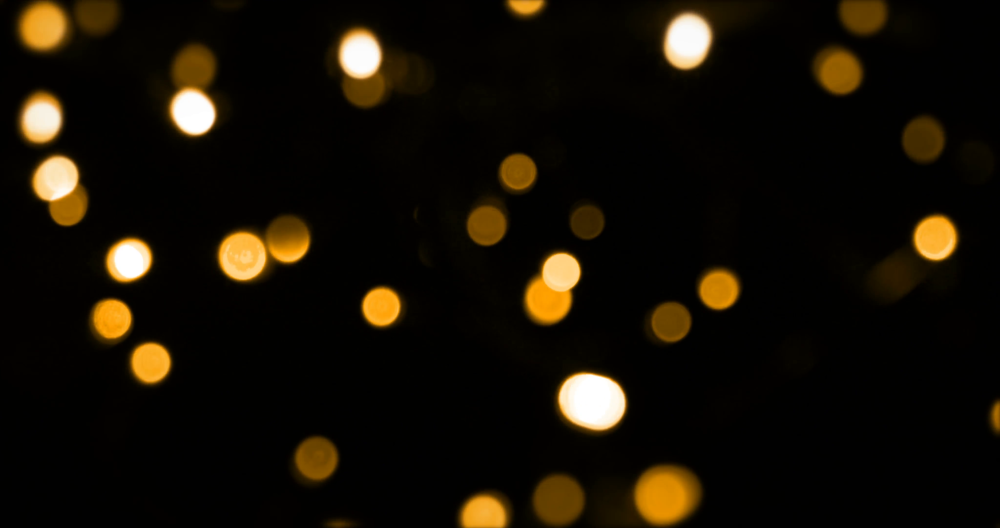 Боке огоньки на черном фоне