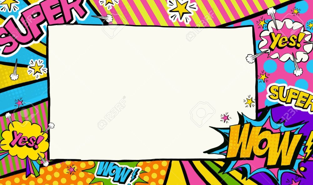 Рамка в стиле поп арт