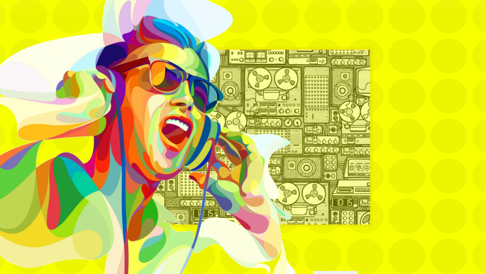 Поп арт с музыкальной темой