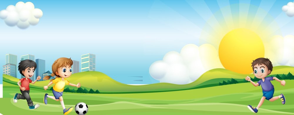 Спортивные фоны для детского сада