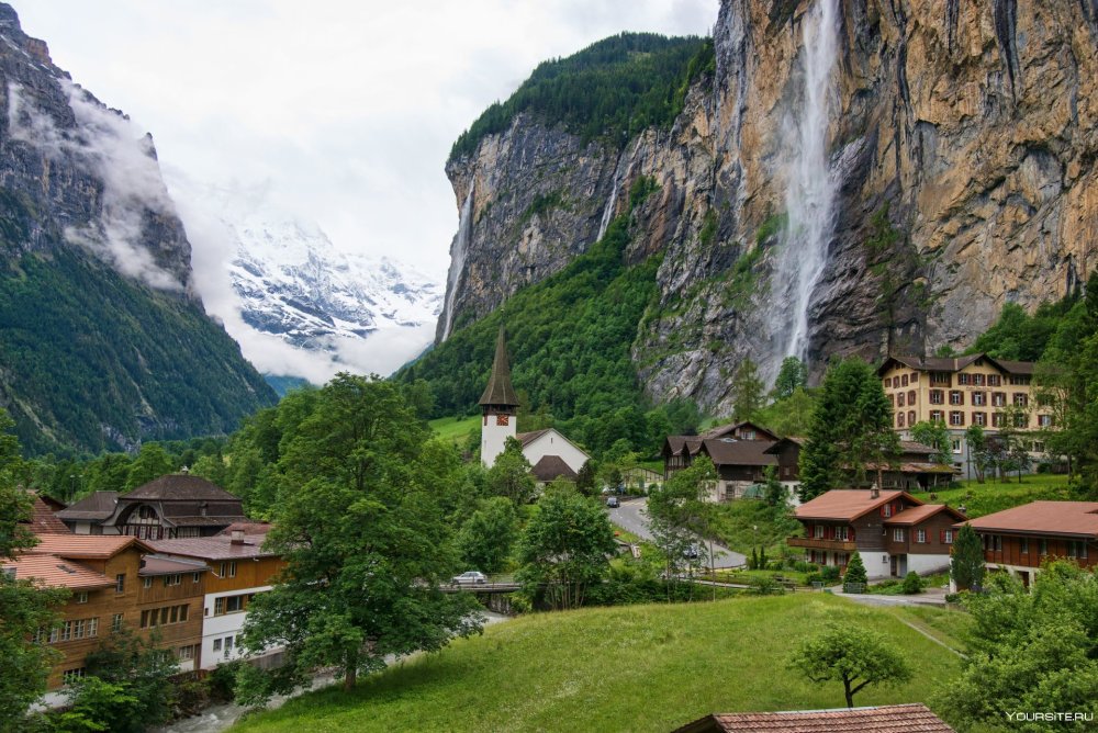 Долина Лаутербруннен Швейцария
