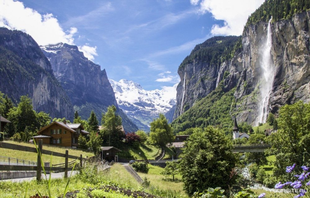 Долина Лаутербруннен Швейцария