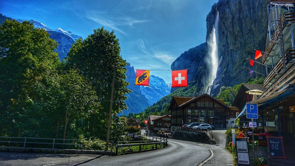 Обои на рабочий стол Лаутербруннен, Швейцария