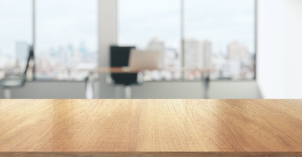 Поверхность офисного стола