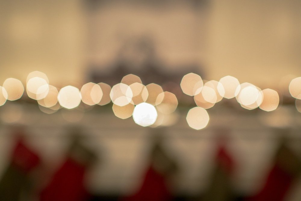 Новогодний фон размытый