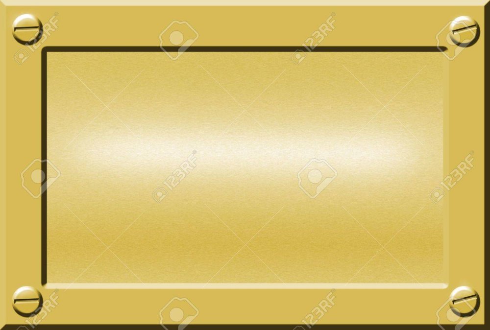 Золотая табличка для надписей