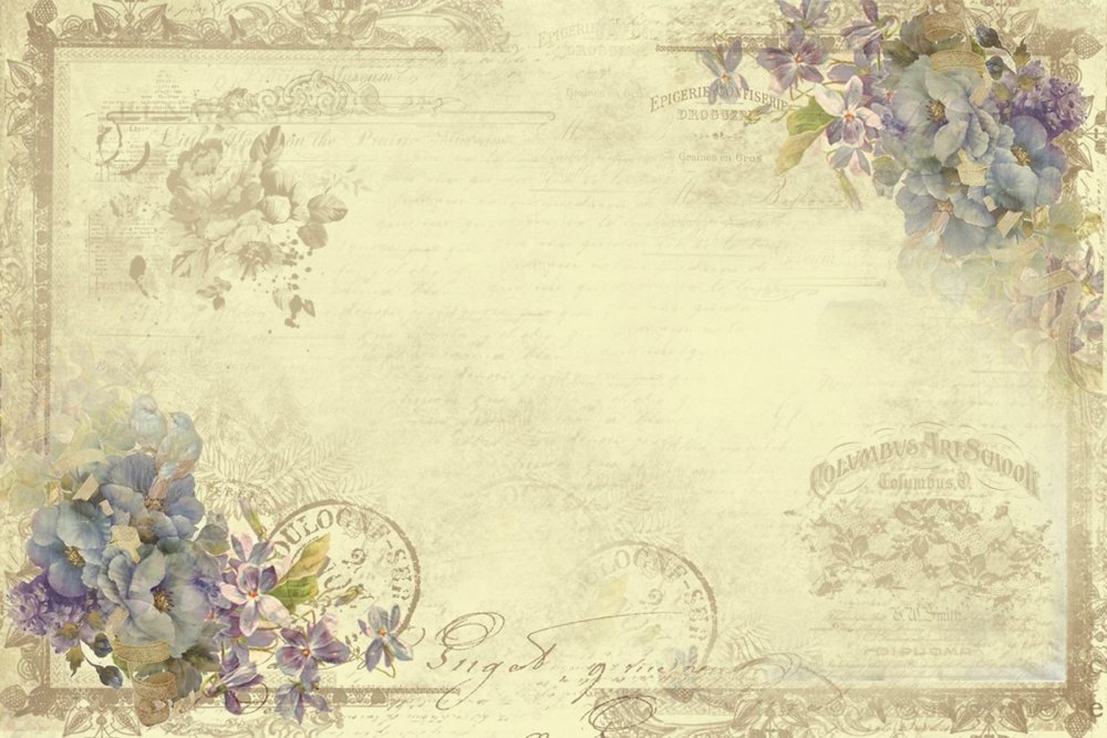 Винтажная бумага для открыток