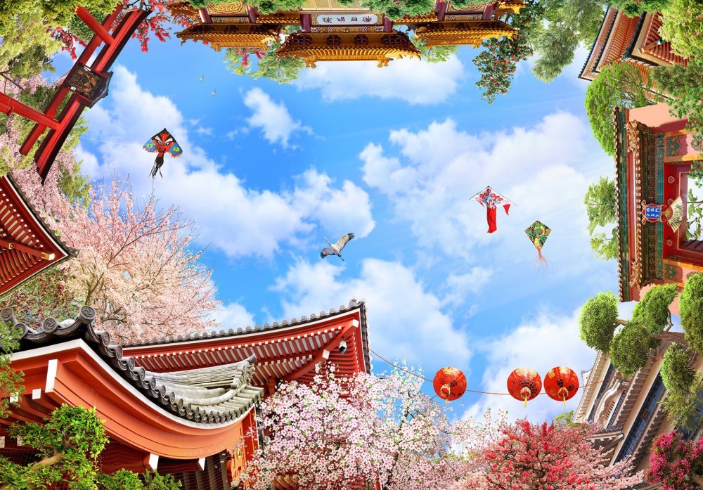 Фон в японском стиле