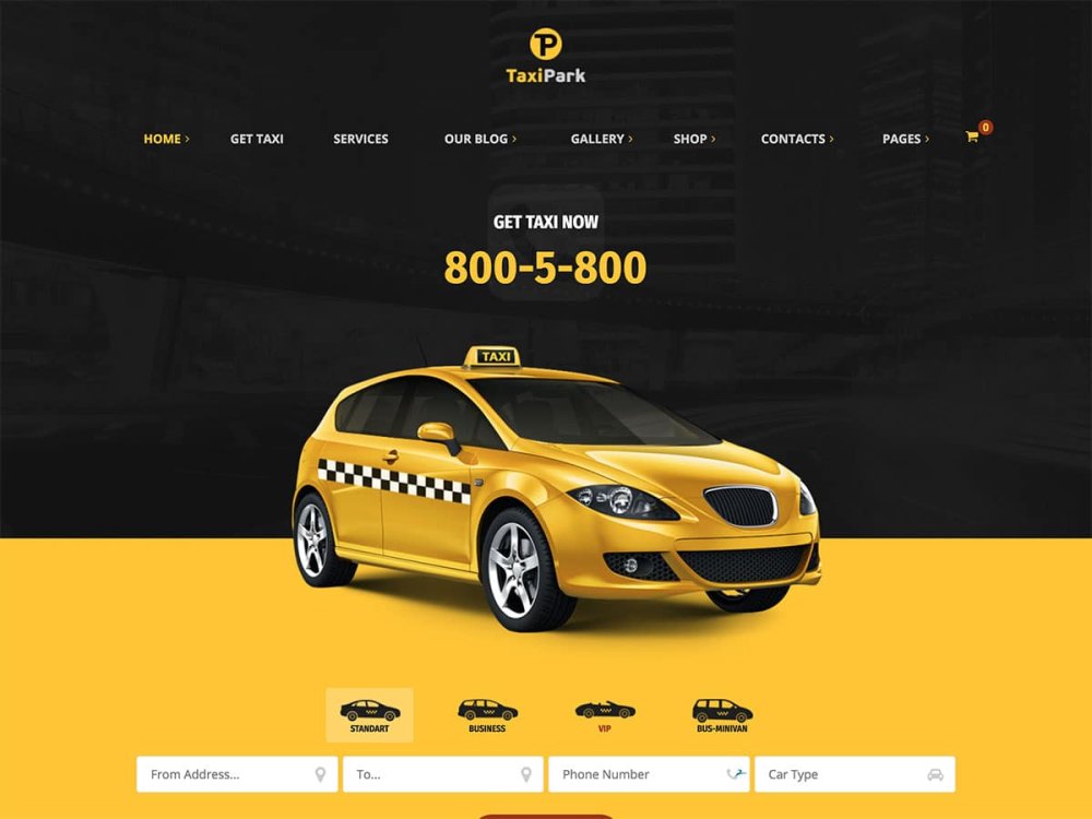 Визитка такси вектор