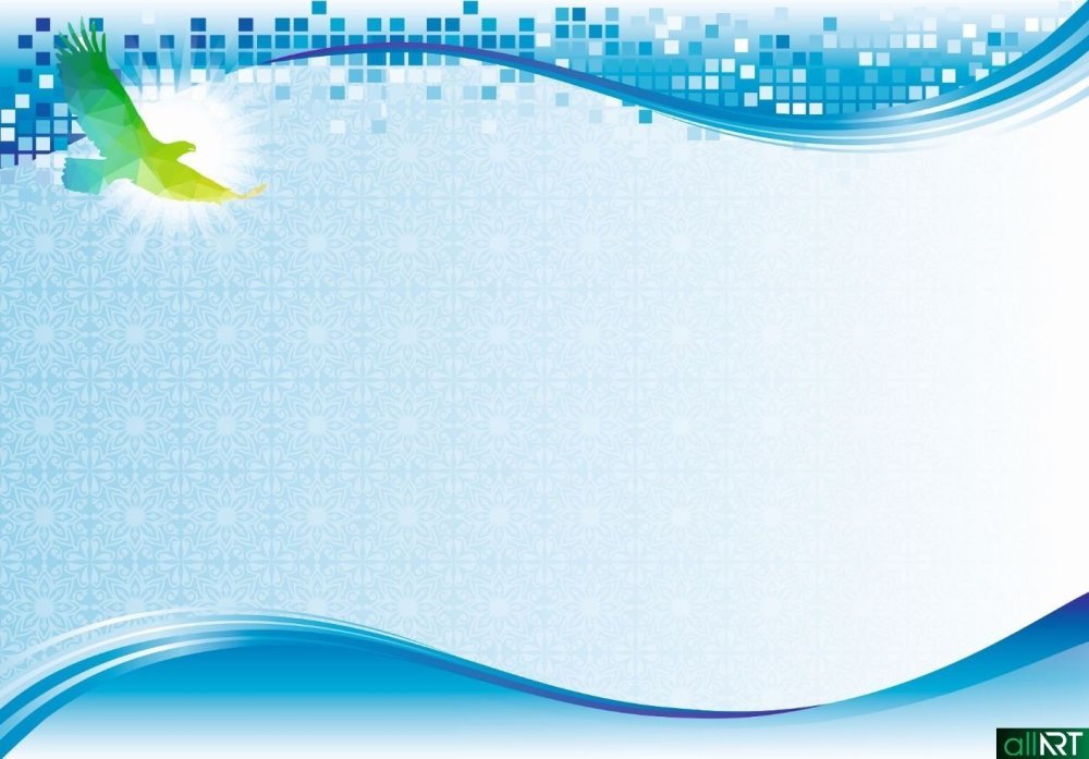 Голубой фон с казахским орнаментом