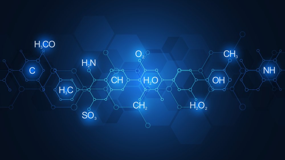 Химические формулы абстракция