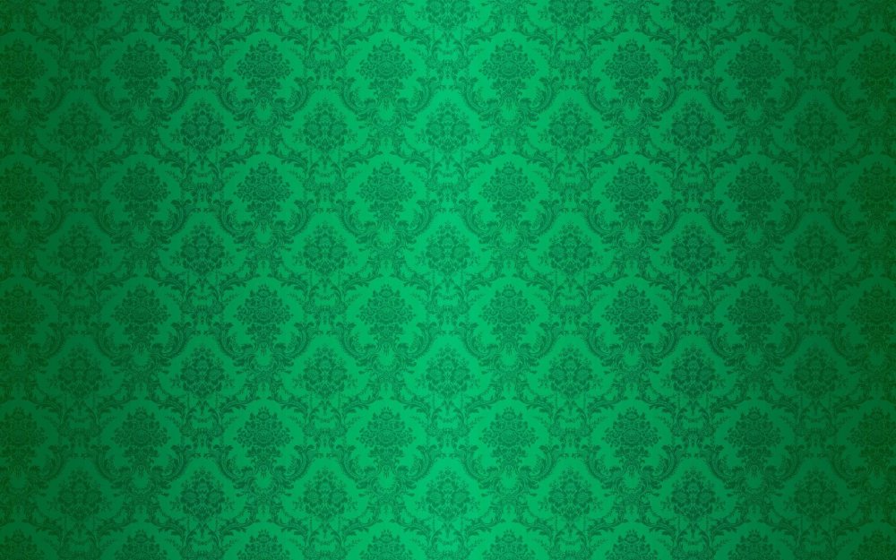 Зеленый фон с узорами