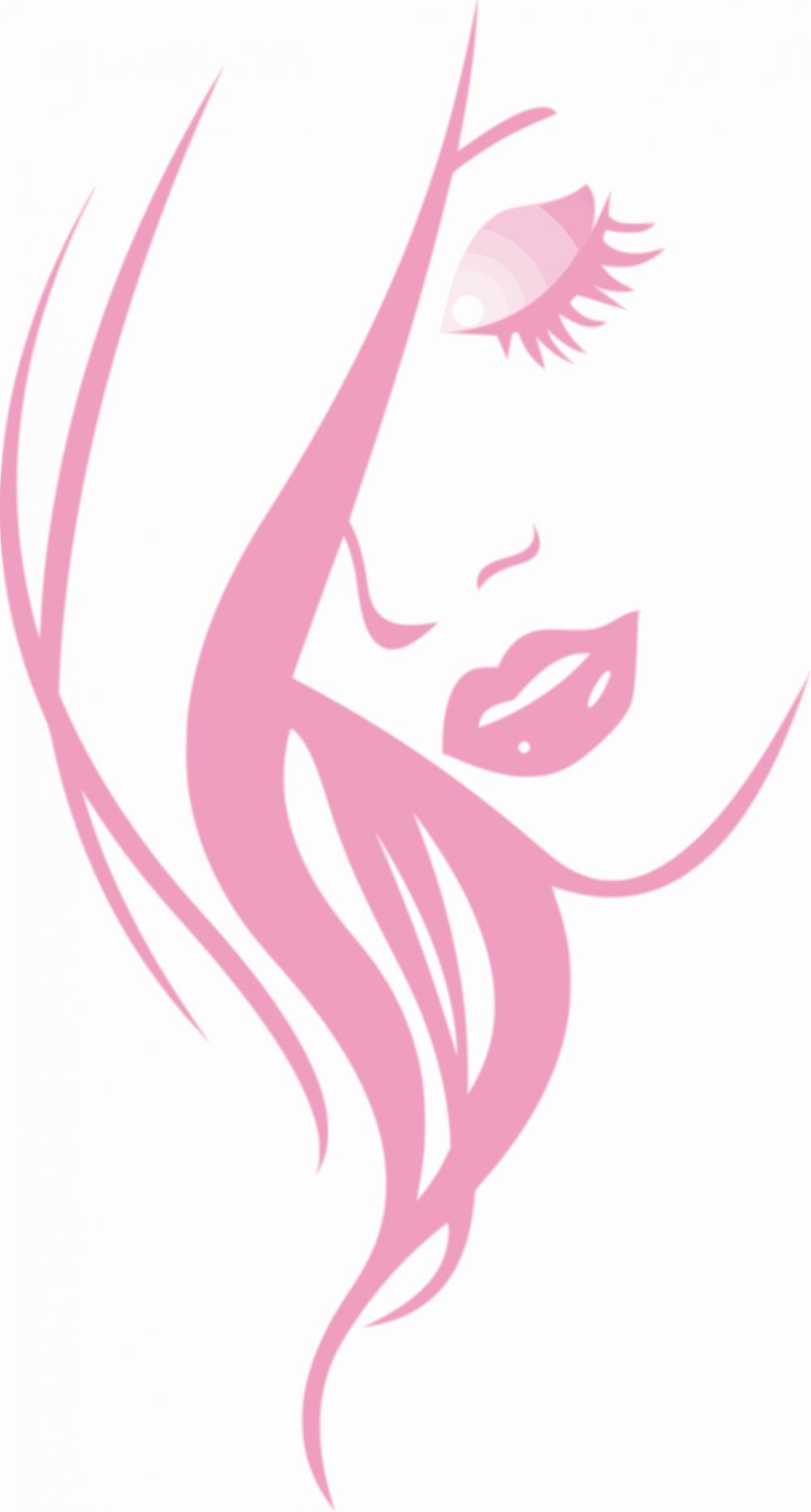 Силуэт лица девушки