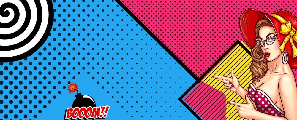 Баннер в стиле комикса