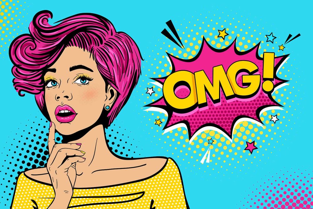 Иллюстрации в стиле поп-арт