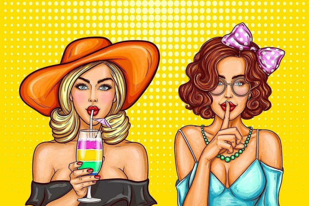Девушки в стиле поп-арт