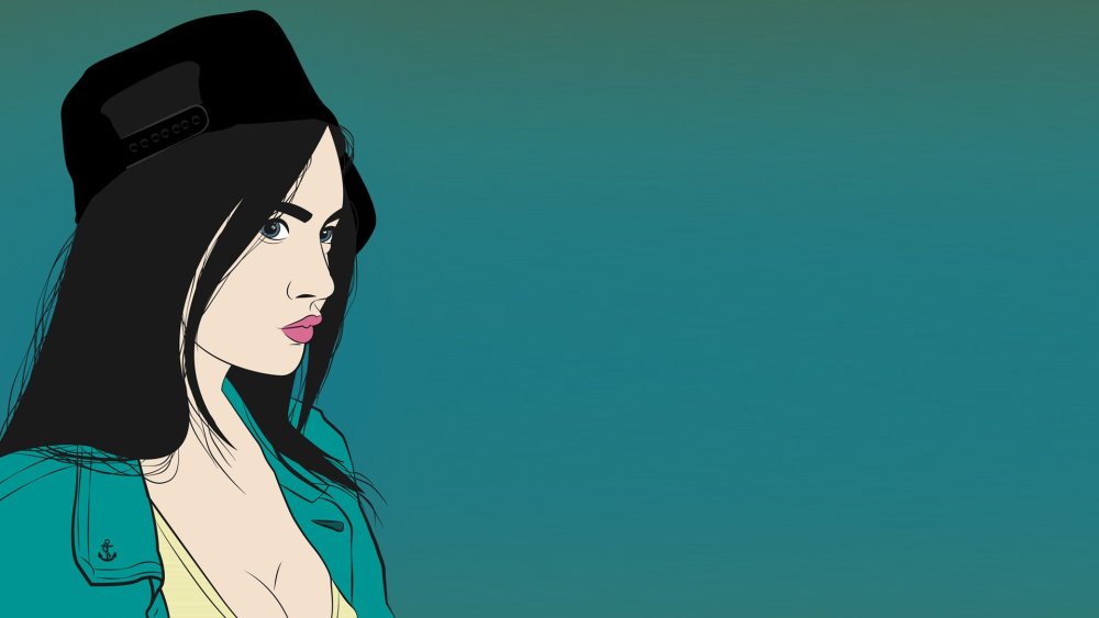 Обои нарисованные девушки
