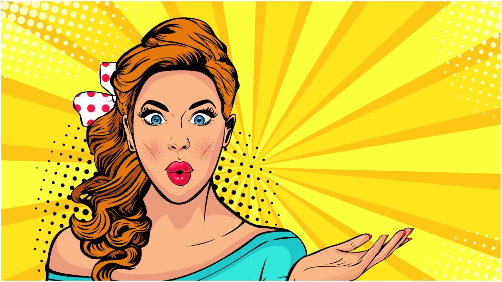 Поп арт девушка
