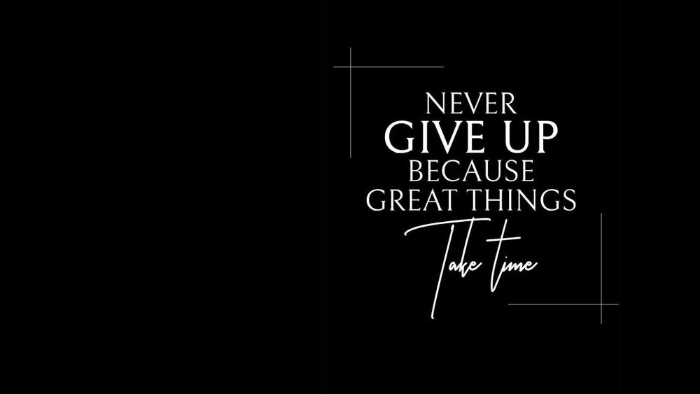 Обои на рабочий стол never give up