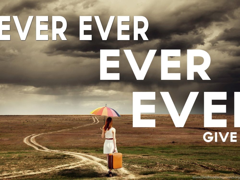 Never give up картинки