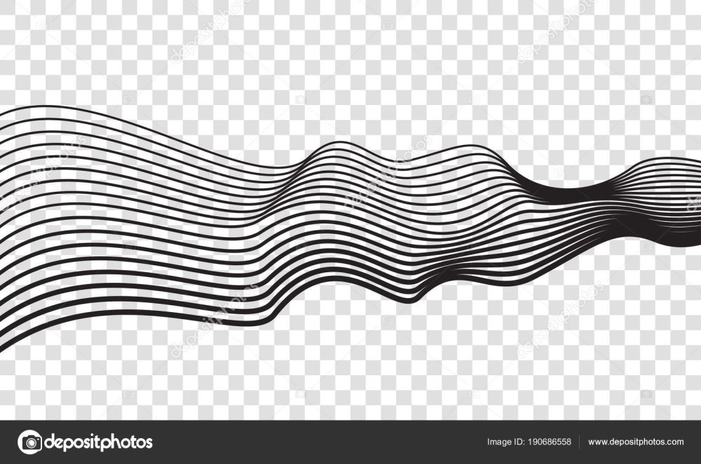 Волны из линий вектор