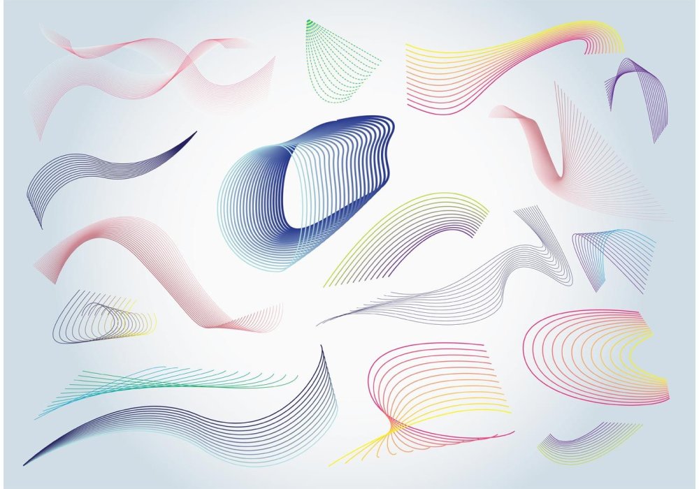 Узор плавные линии