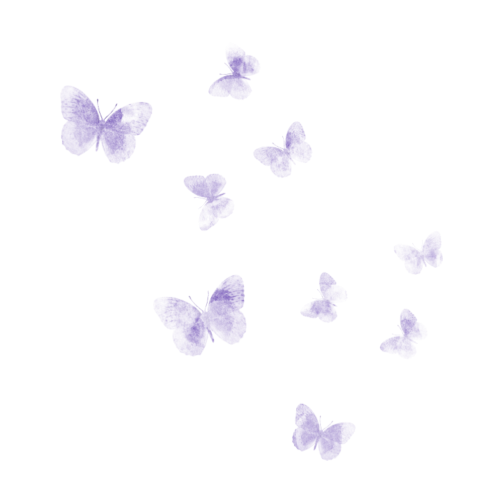 Маленькие бабочки на прозрачном фоне