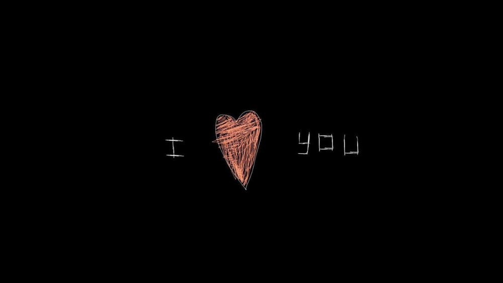 Надписи на черном фоне