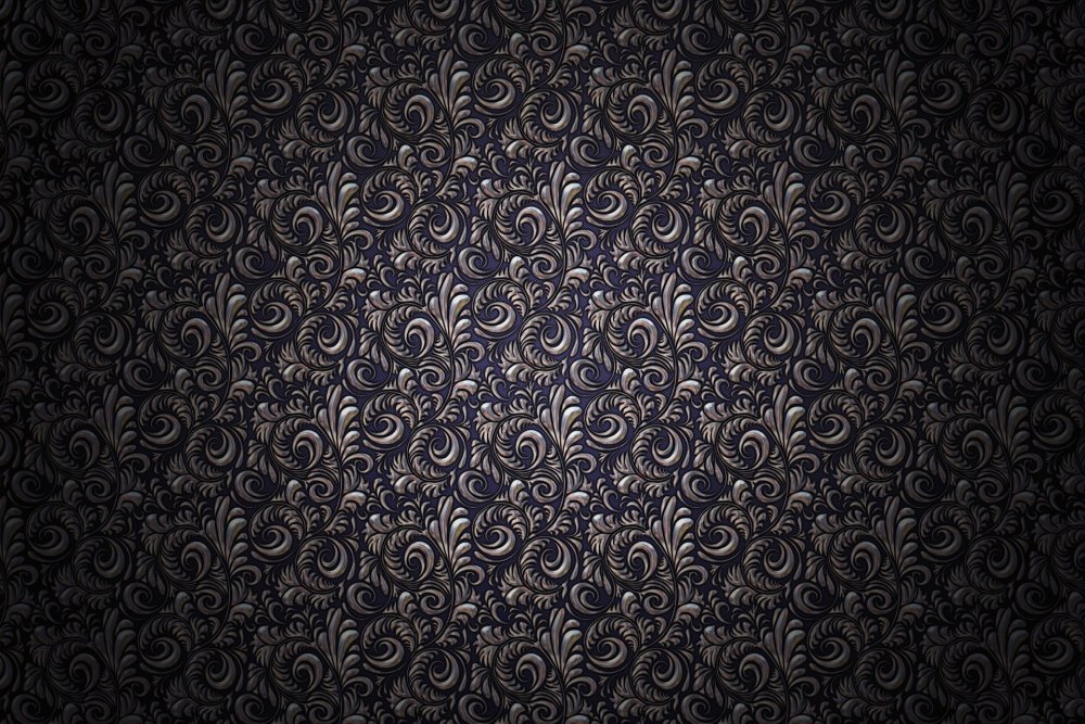 Черный фон с узорами