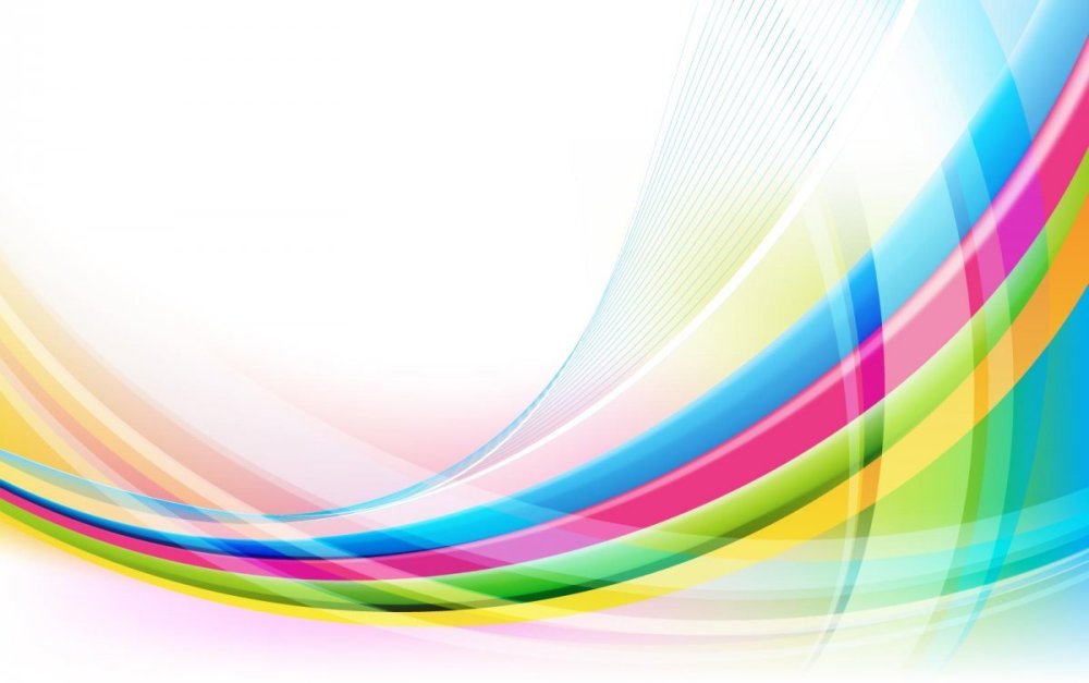 Разноцветные линии на белом фоне