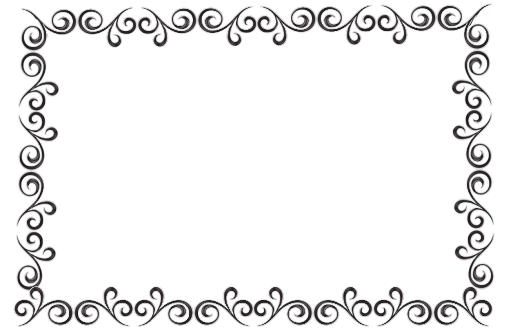 Рамка для текста черно-белая