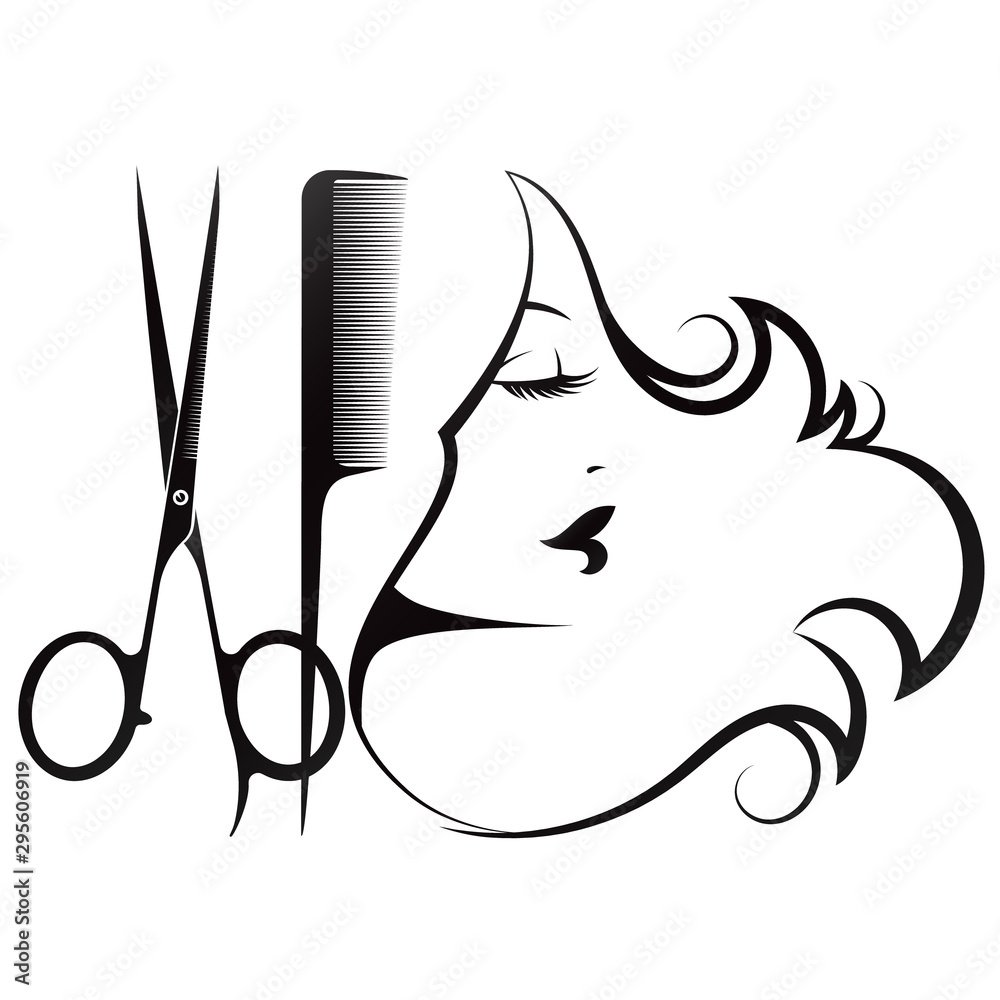 Ножницы парикмахера вектор